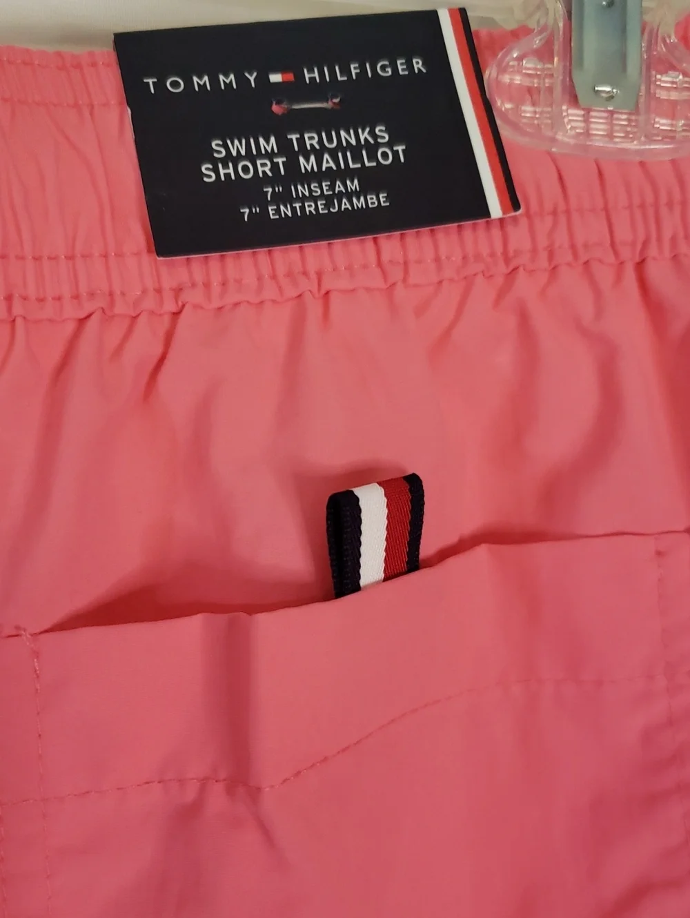 Tommy Hilfiger NWT Carnation Pink Swim Trunks